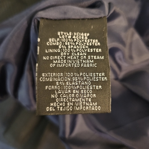 XSCAPE  Petite Solid & Floral High-Low Gown Dress Size 10P Formal Wedding Party - Picture 13 of 13